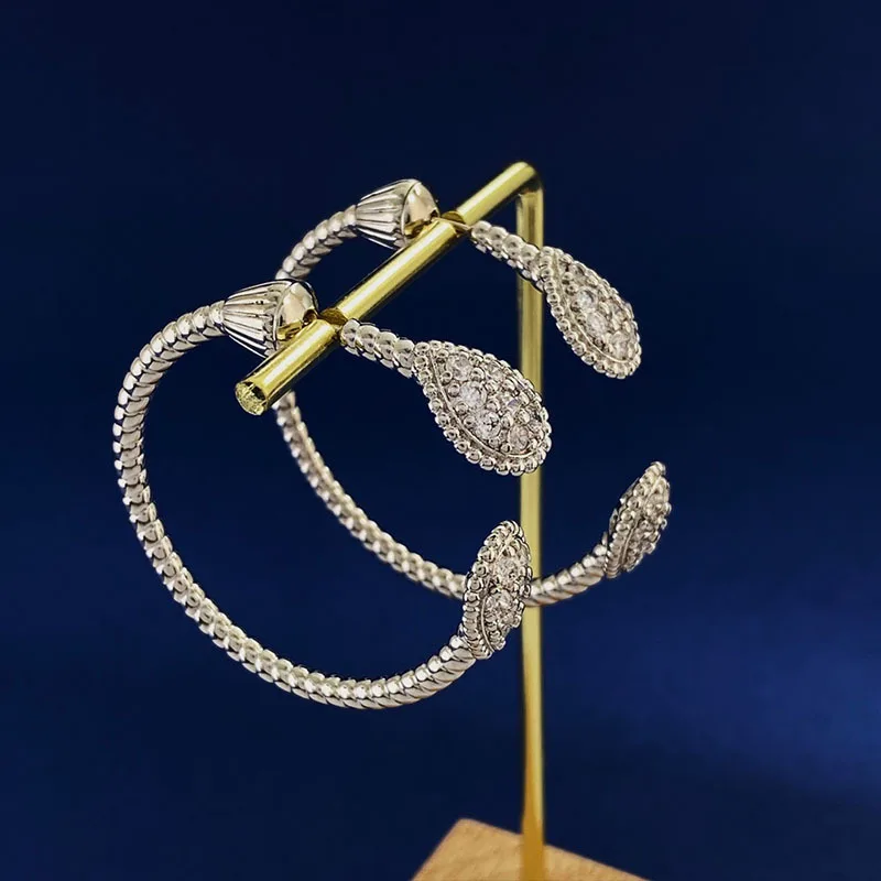 

Высококачественные дизайнерские серьги в виде капли воды Серебряного и золотого цвета, большие круглые серьги-кольца для женщин, Брендовые украшения