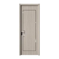 Popular Design Economical Wooden Door Design Apartment Home Interior Wood Composite WPC Door Waterproof WPC Room Wooden Door 1