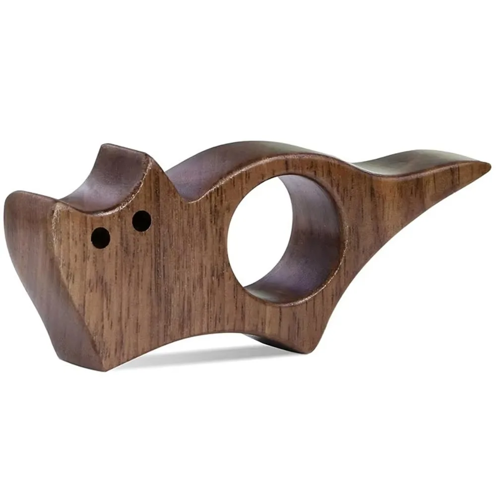 Cute Cat Dog Shape Wooden Book Page Holder Thumb Wood Book Holder Reading Bookmark Pages Guide Marker Marking Sign