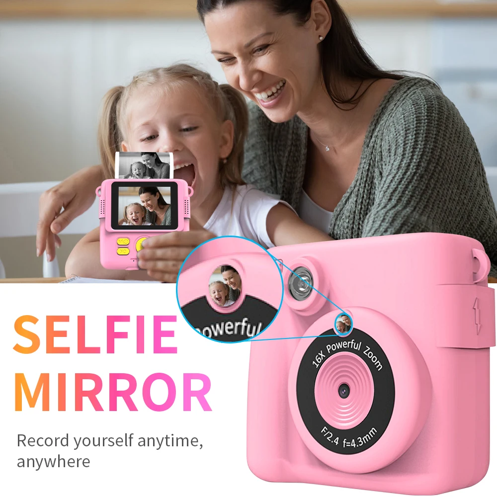 Appareil photo à impression instantanée pour enfants, n'aime numérique 10x,  appareil photo numérique pour enfants, jouet pour fille, appareil photo  vidéo pour enfant, cadeau d'anniversaire pour garçon - AliExpress