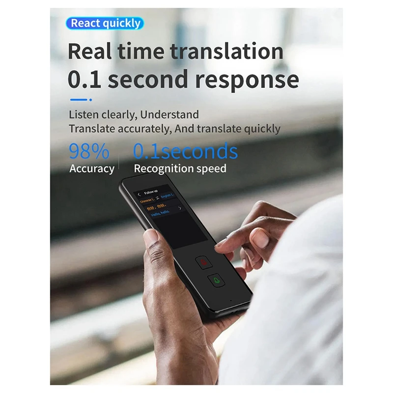 New M10 Intelligent Speech Translation Machine Intelligent Voice Translator For Overseas Travel Business Negotiation