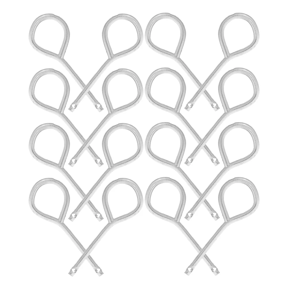 20 Pcs Label Sticker Fire Extinguisher Safety Pin Pull Accessories Lock Replacement Pins Silver Equipment