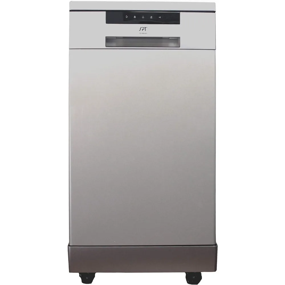 &Prime; Wide Portable Stainless Steel Dishwasher , 6 Wash Programs, 8 Place Settings and Stainless Steel Tub &ndash;