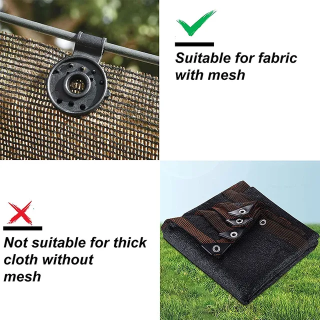 10Db Napfény Nettó Klip Műanyag Azonnali Grommet Film Árnyékolás Klipek Otthoni Kerti Növényi Szerszámok Tarp Baromfi - Image 4