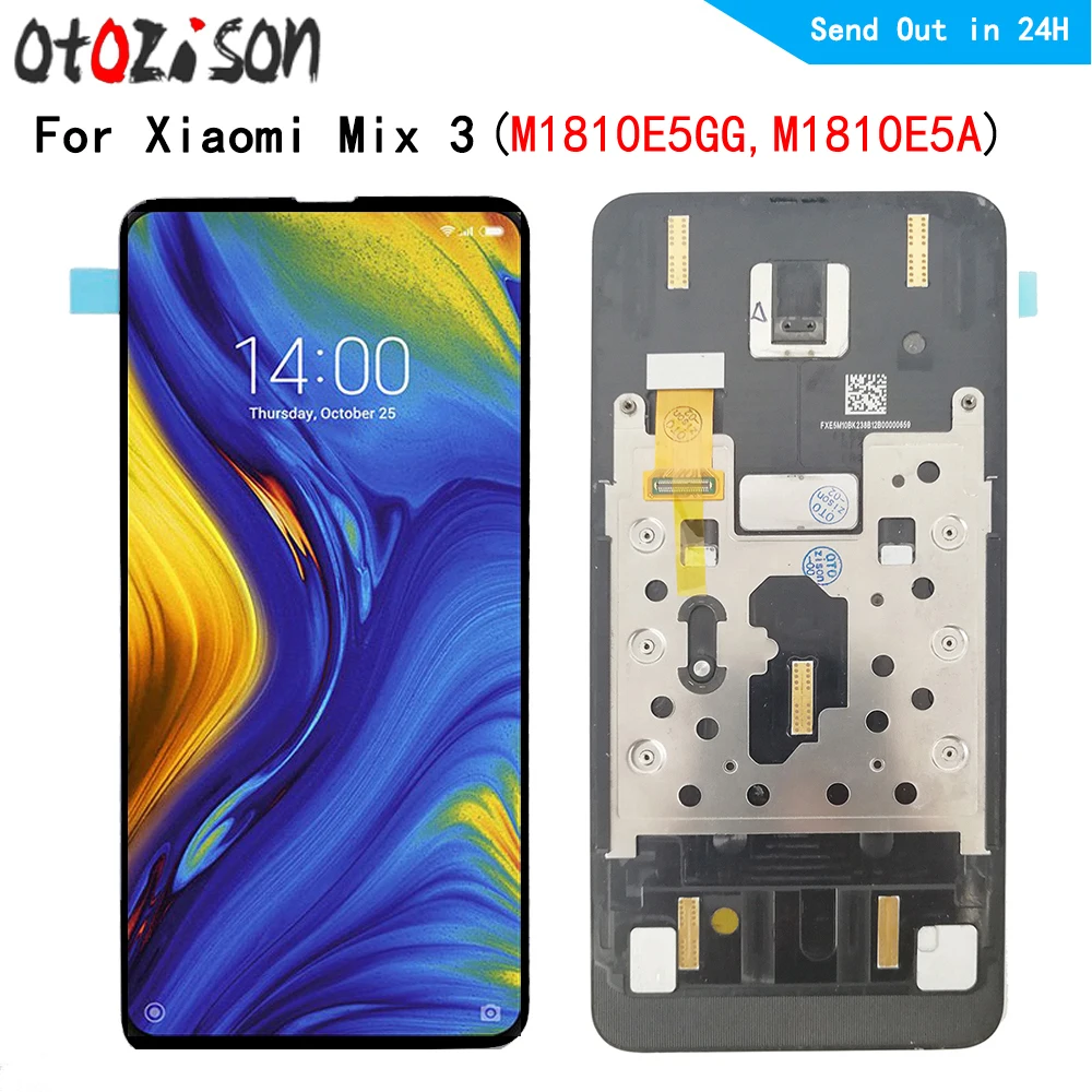 ЖК-дисплей AMOLED 6,39 дюйма для Xiaomi Mix 3 M1810E5A M1810E5GG, ЖК-дисплей с сенсорной панелью, дигитайзер с рамкой в сборе для Mix3