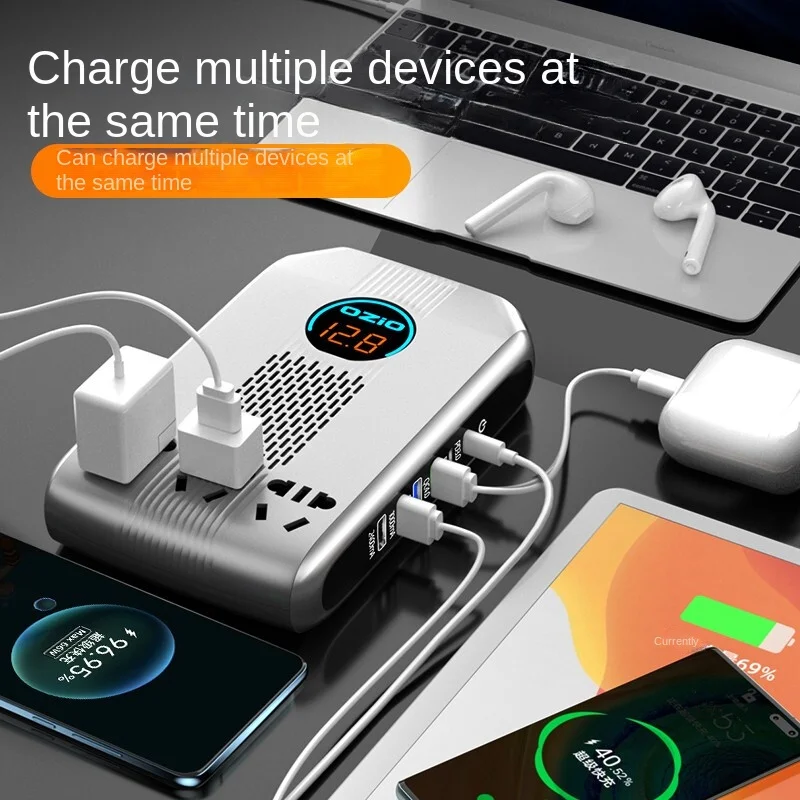 NewCarPowerInverterConverter12v24v220V200WModifiedSineWave