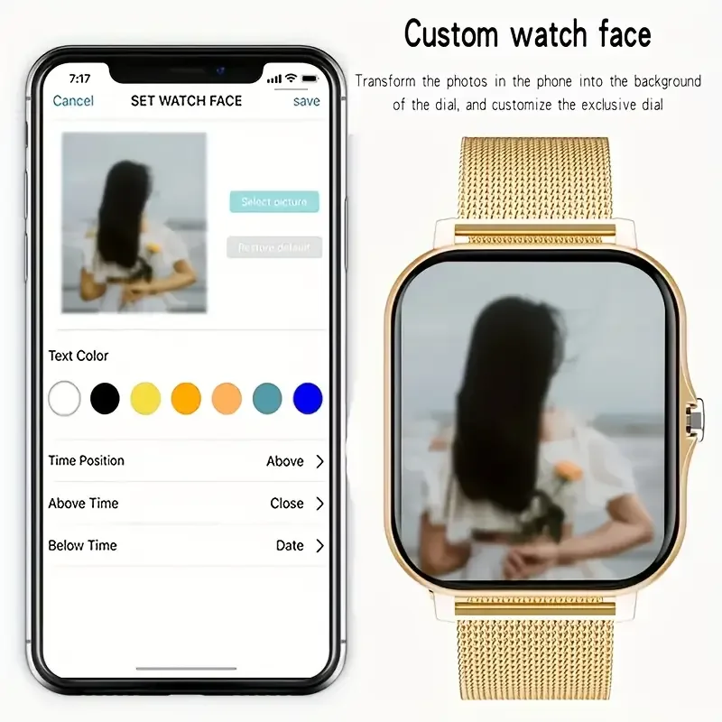 KESHUYOU 2025 Smart Watch 2.01 Inch HD Display Answer Make Call Message Preview Sport Modes DIY Dial Weather Forecast Men Women 6