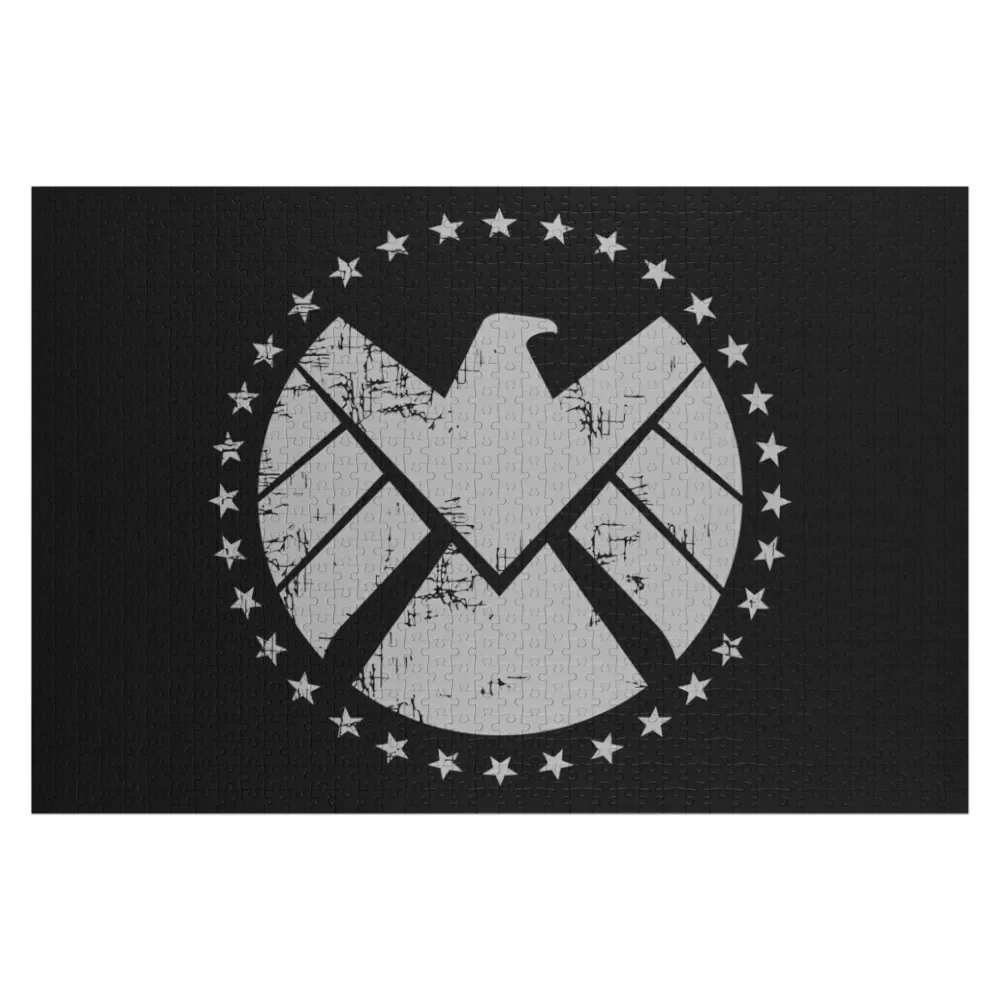 

Агент щит тренировка-винтажный эффект головоломка под заказ деревянное имя под заказ деревянная головоломка для детей