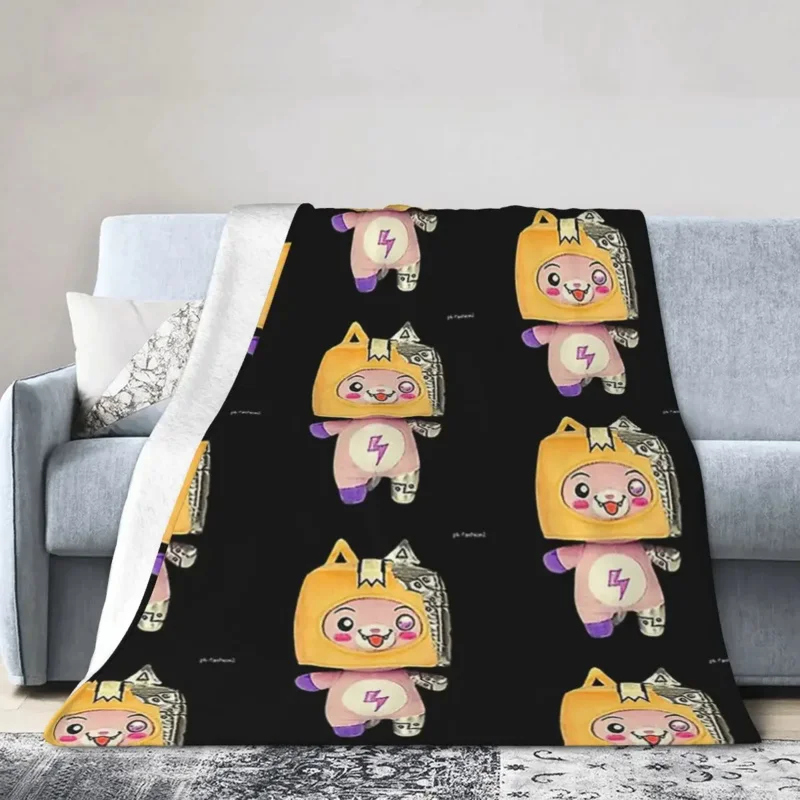 Rocky Lankybox Lanky Box Coperta Morbida Calda Flanella Coperta Copriletto Per Letto Soggiorno Picnic Viaggio Casa Divano