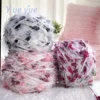50g Garden Series Hand Mixed Knitting Yarn Green Flower Thread Handmade Crochet Stick Needle Woven Bag Hair Loop Yarn Gift Decor 5