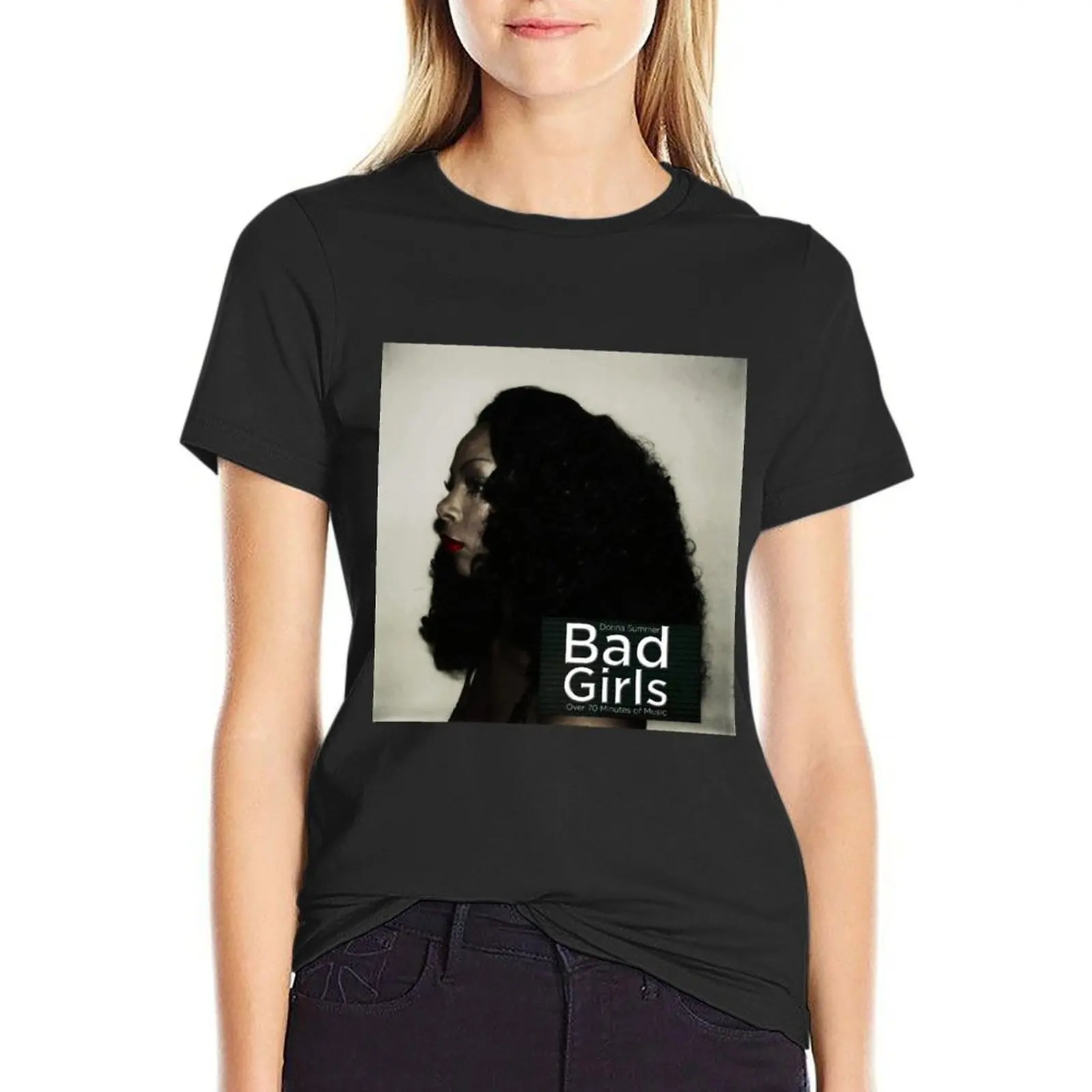 

Donna Summer Bad Girls T-Shirt aesthetic clothes oversized lady clothes Female clothing plus size t shirts for Women loose fit