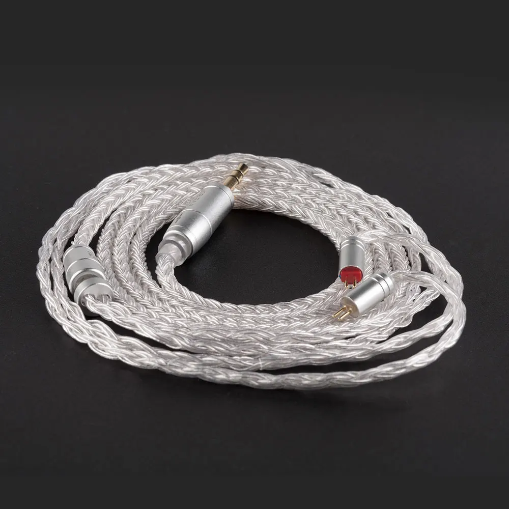 KBear 4842 replacement cable, HIHIHEAR 16 core silver plated detachable headphone cable(2pin3.5, QDC3.5, MMCX3.5)