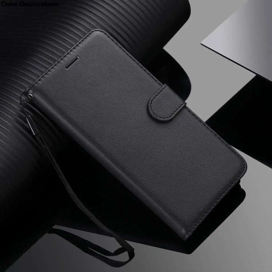 Stylish Book Style Wallet Card Holder Flip Case - Durable Leather Cover with Card Slots