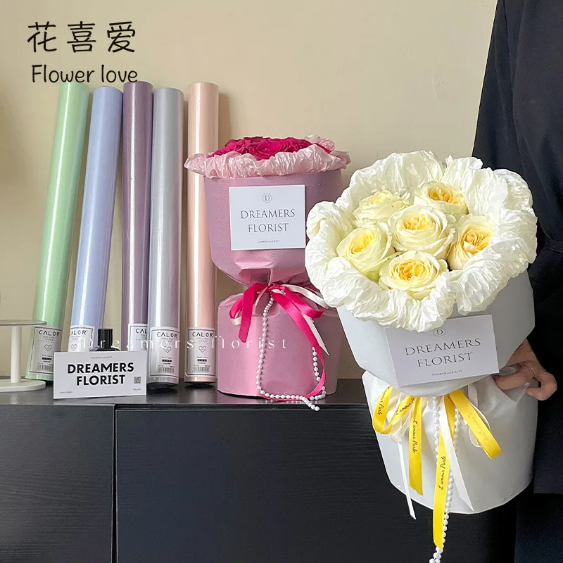 10 Yard High Quality Korea Flower Bouquet Floral Wrapping Paper Mesh Gift  Packaging Material