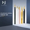1pcs Eyelashes Tweezers Anti-static Eyelash Extension Tweezer Fan Lash Eyebrow Tweezers Straight Excellent Closure For Fiber Tip 1