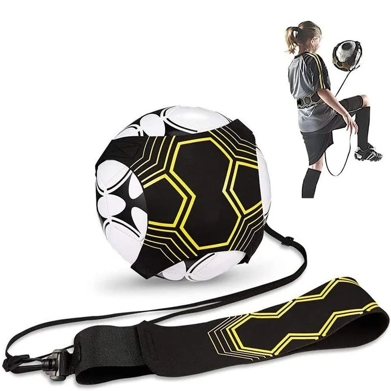 Football Kick Trainer Adjustable Soccer Trainer Belt Nylon Cloth Elastic Belt Elastic Auxiliary Fitness