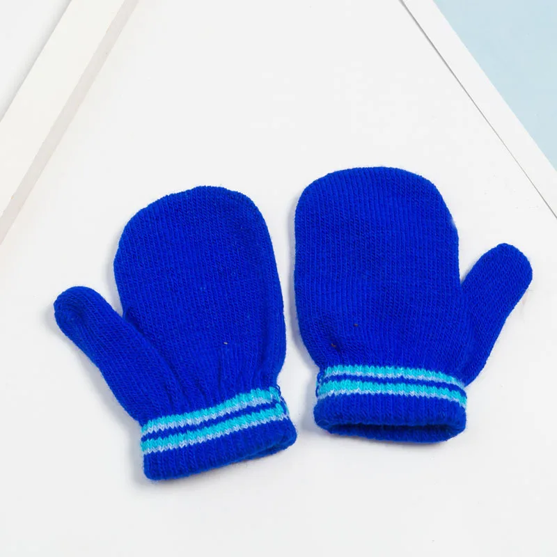 Baby Knit Gloves Winter Girl Boy Half Finger Flip Cover Mittens Children Boys Autumn Girl Mittens Baby Knitted Gloves