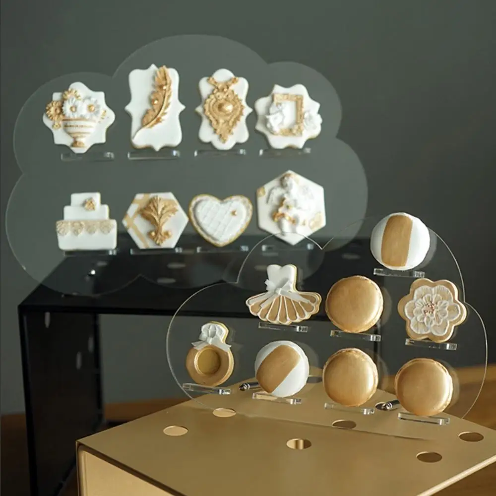 Display Rack Cake Stand Decorative Acrylic Cloud Cupcake Holder Clear Dessert Wedding Donuts Holder Biscuit Macaroon Tools Party