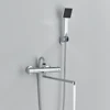 Thermostatic Shower Faucet Mixing Valve Thermostatic Faucets Shower Bathroom Combination Water mixer Bathtub Faucet with handle 2