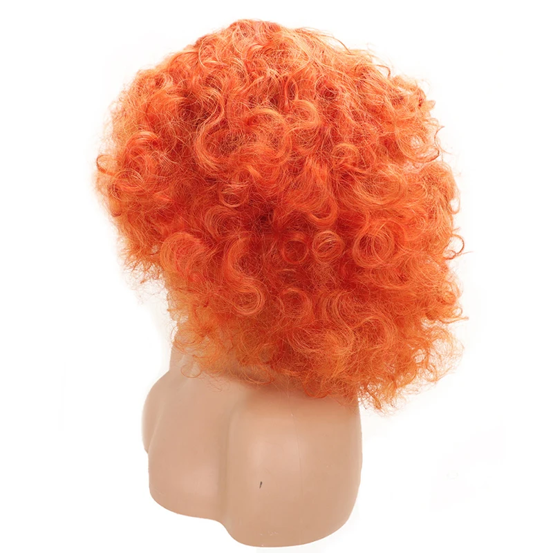 MSIWIGS Women Fluffy Curly Chemical Fiber Short Afro Hair Wig Synthetic Hair For Party Daily Wear