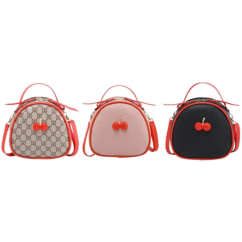 

Simple Women Girls Pu Backpacks Shoulder School Bags Female Travel Casual Zipper Student Cute Cherry Satchel Bolsa