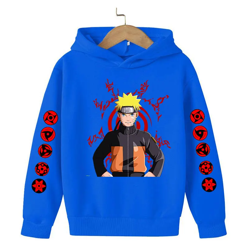 Nαruto Children's Clothing Cotton Baby Boys Sweatshirts for Autumn Kids Clothes Kakashi Boys Outerwear Costume 4 6 7 8-14Years hooded hoodie for kids