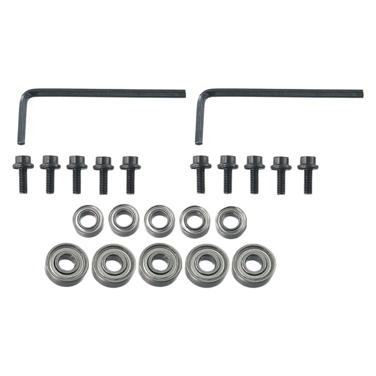 Router Bit Bearing Set – 10-Pack 12.7mm Top-Mounted Ball Bearings With Hex Key Wrench, Steel, Rust-Resistant For High-Speed Routing