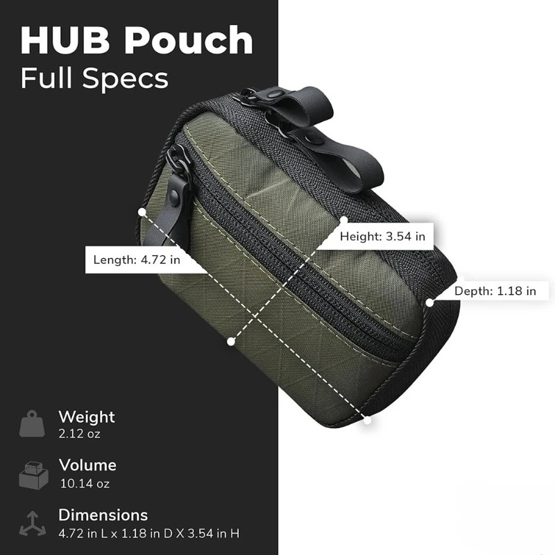 XPAC Waterproof Fabric Versatile Storage EDC Tool Kit Large Capacity Tool Outdoor Hiking Fishing Mountain Climbing Storage Bag