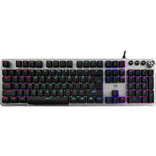 MF Product Strike 0561 Проводная полумеханическая Игровая Клавиатура черного цвета с