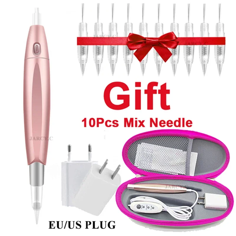 

Dermografo Charme Princess Tattoo Machine Permanent Makeup Pen for Eyebrow Lip Eyeliner with 10 Pcs Needle Tattoo Microblading