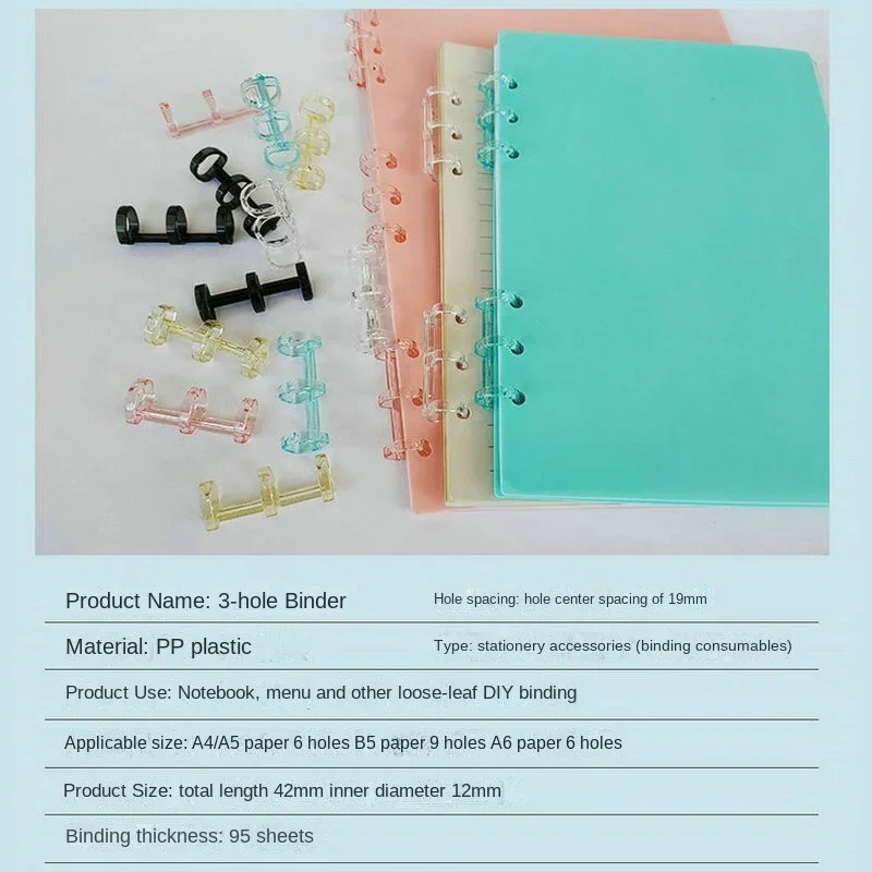 3 Hole Loose-leaf Binder Ring, Binder Ring 3 Holes Plastic