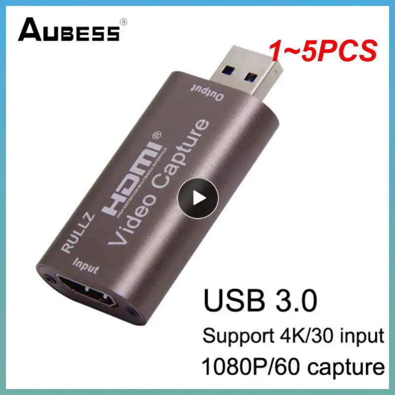 

1~5PCS HDMI-compatible Video Capture Card USB 3.0 Recorder for /3 Game TV Box Phone Camcorder Camera Recording Live