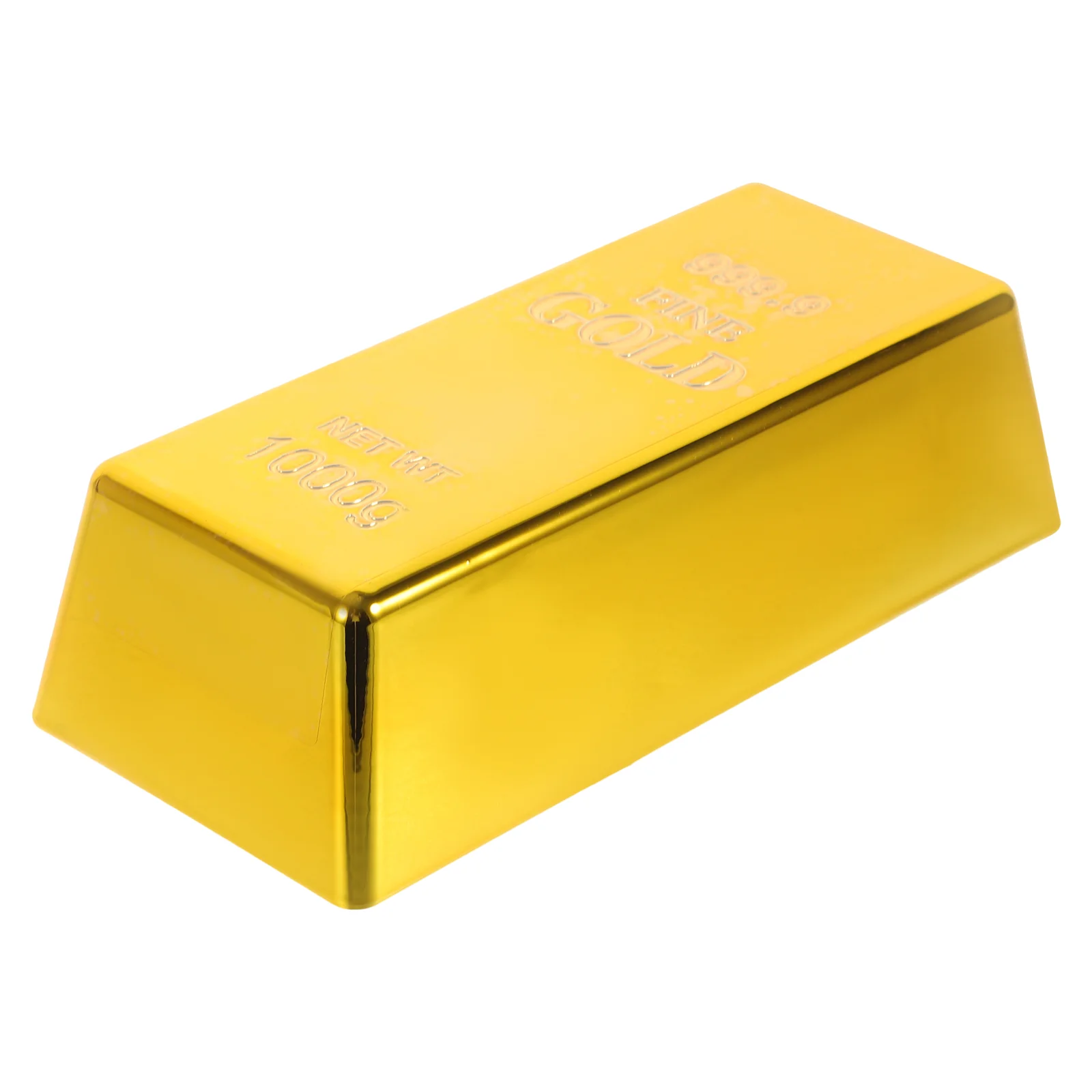 

16CM Simulation Plastic Hollow Gold Bullion Fake Gold Brick Creative Artificial Gold Bar Decorative Prop for Party Activity