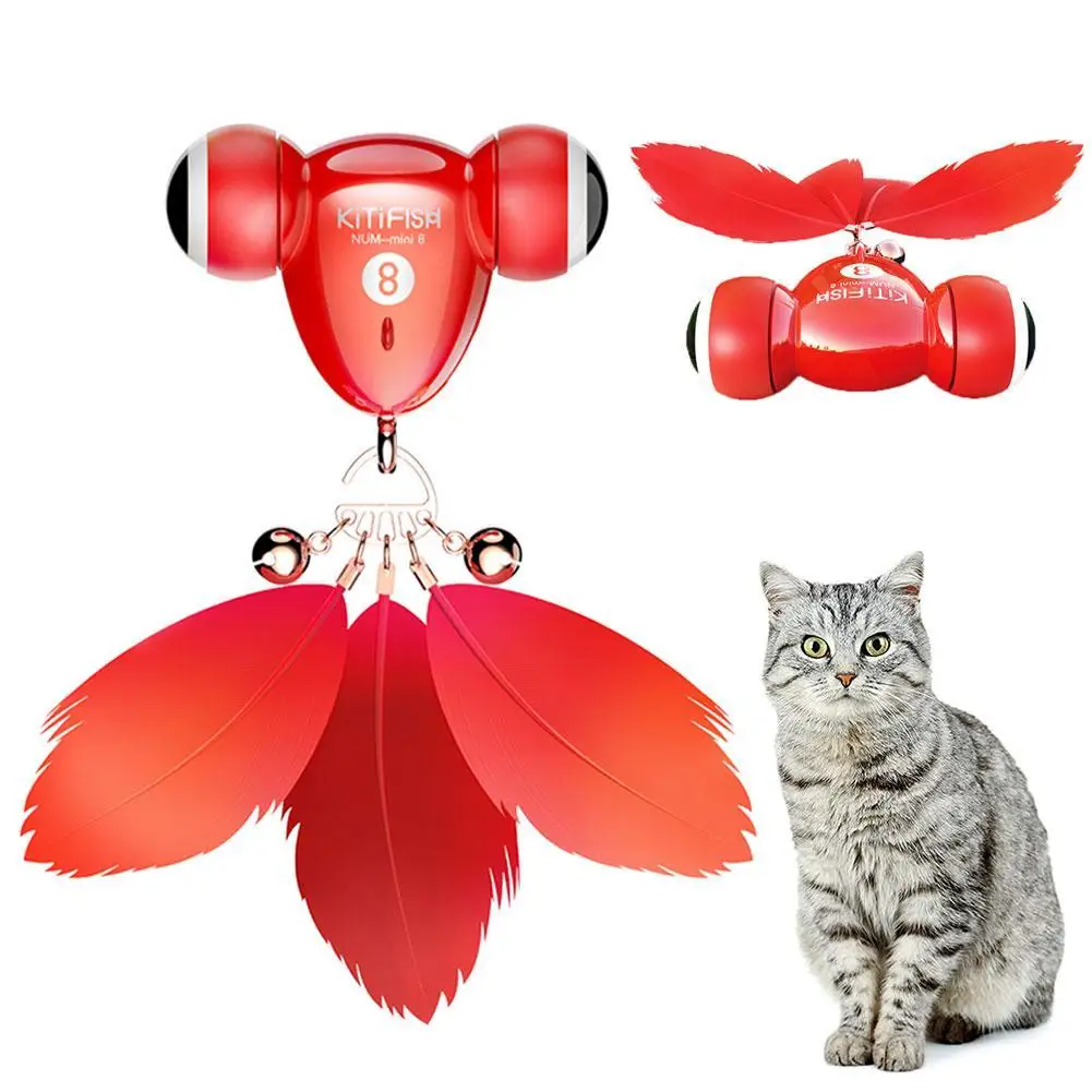 

Игрушка для кошек Kitifish, полностью автоматическая Умная игрушка для дразнивания, маленькая искусственная кожа, артефакт, Умная игрушка для домашних животных, микро-зарядка, новинка