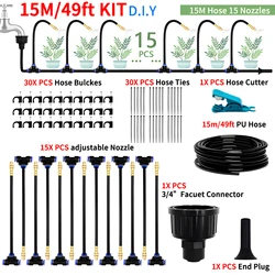 Universal DIY Spray Kit for Garden Watering and Patio Misting (DIY 15M)