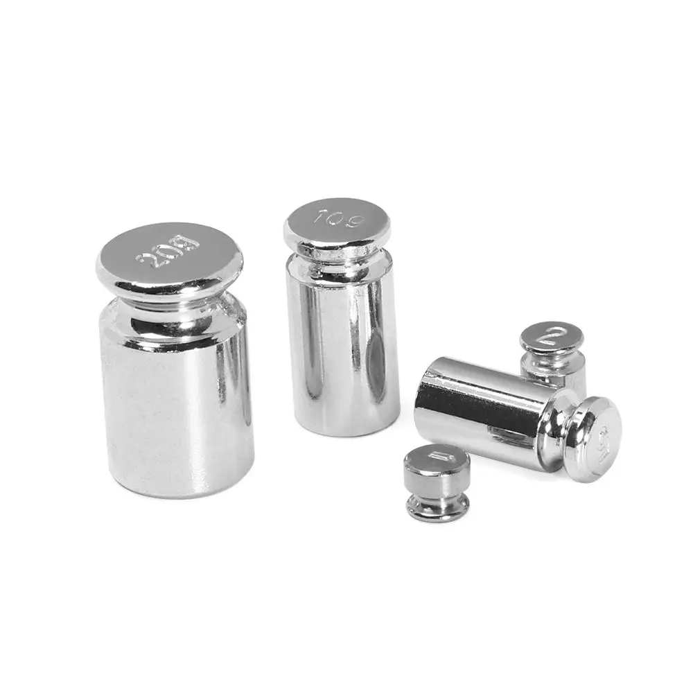 1/5pcs Chrome Plating Scale Weights Set Accurate Calibration Set 1g 2g 5g 10g 20g 50g 100g Grams For Home Tool