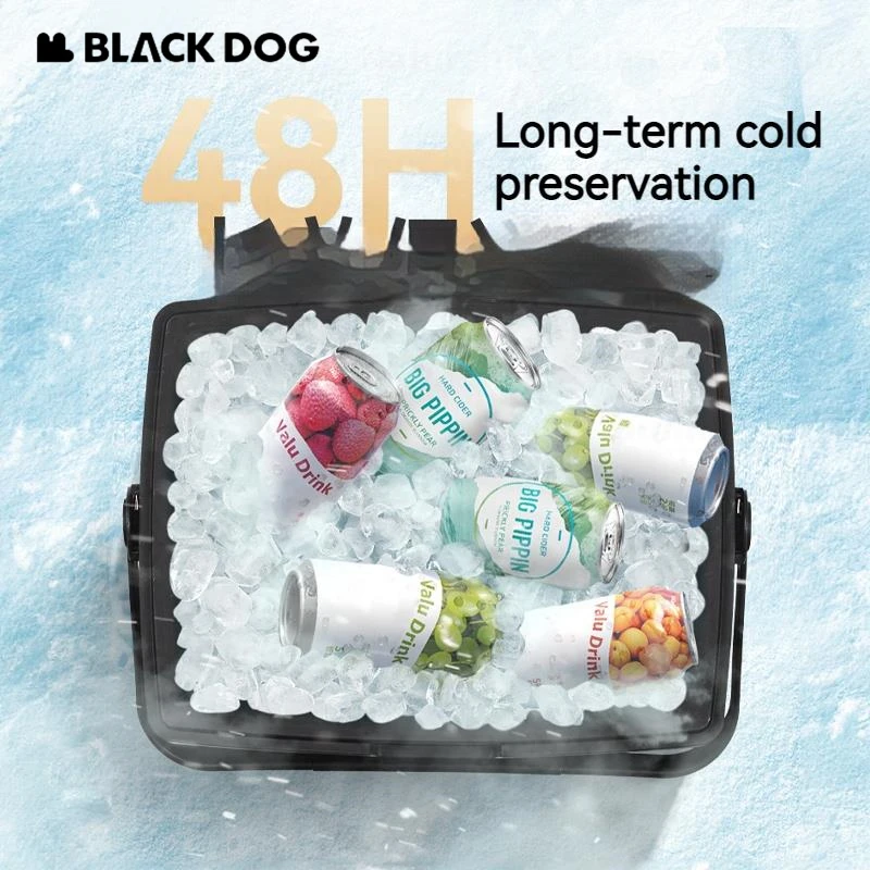 Naturehike BLACKDOG 25L/13L/5L Cooler Box Portable Camping Picnic Large Capacity Outdoor Fishing Car Insulated Refrigerator Box