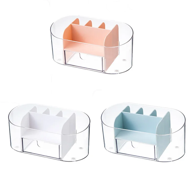 

Clear Desk Organizer, Acrylic Pen Pencil Marker Holder, Clear Office Supplies And Accessories,Desktop Organizer