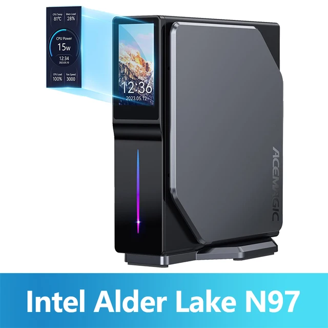 ACEMAGIC S1 ミニPC N100 ACEMAGIC S1 Mini PC Gamer Windows 11 Intel 12th Alder Lake N100