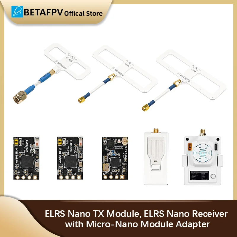 

BETAFPV ELRS Nano TX модуль ELRS Nano приемник 2,4G 915 МГц 868 МГц Micro-Nano модуль адаптер в наличии