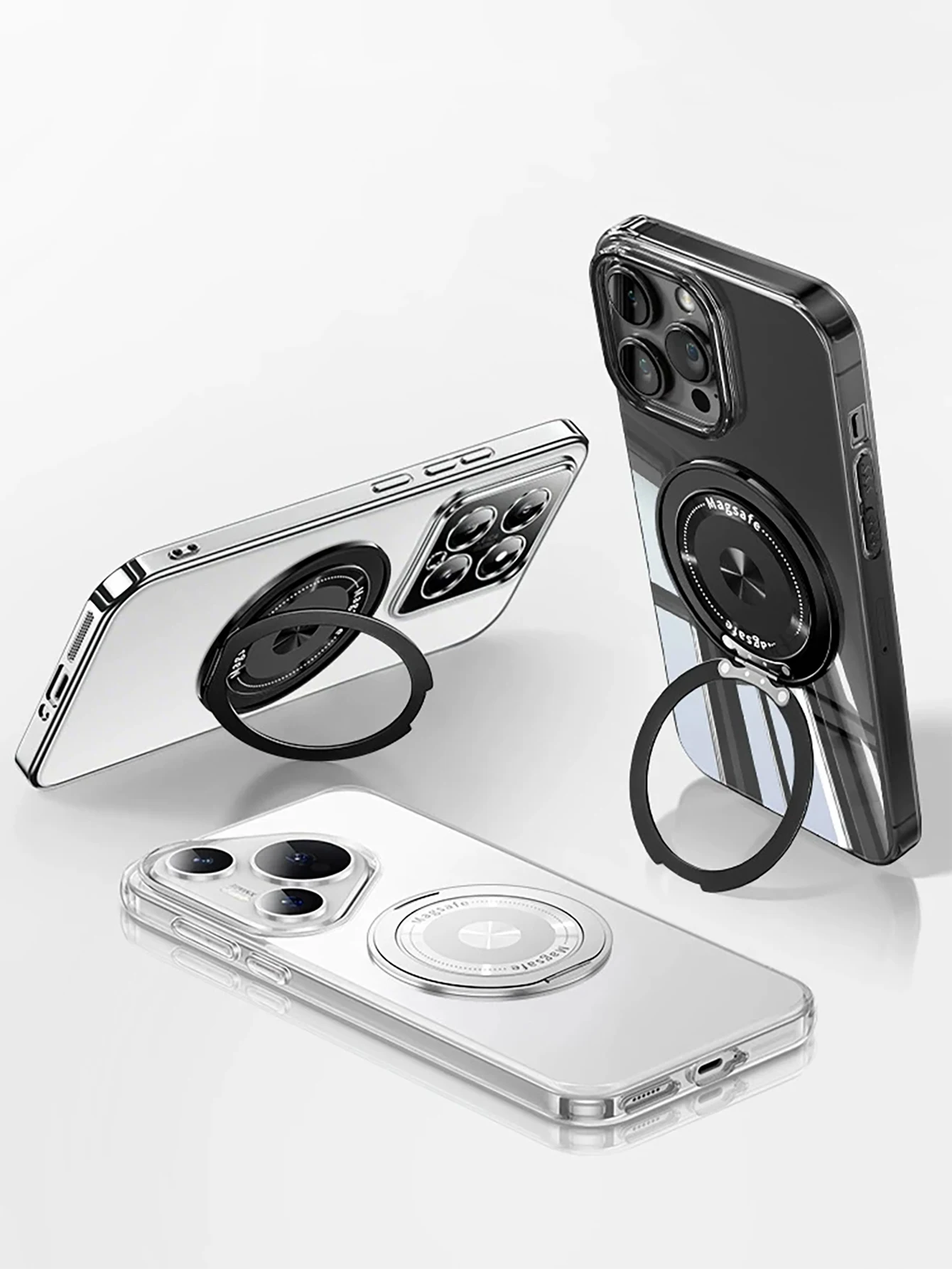 360-Degree Rotating Universal Phone Ring Holder and Stand