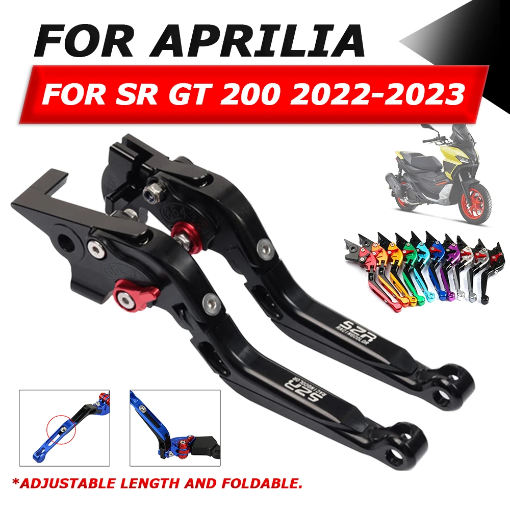 

Motorcycle Handbrake Adjustable Handle Brake Clutch Levers Folding Lever For Aprilia SRGT200 SR GT 200 SR200 GT GT200 2022 2023