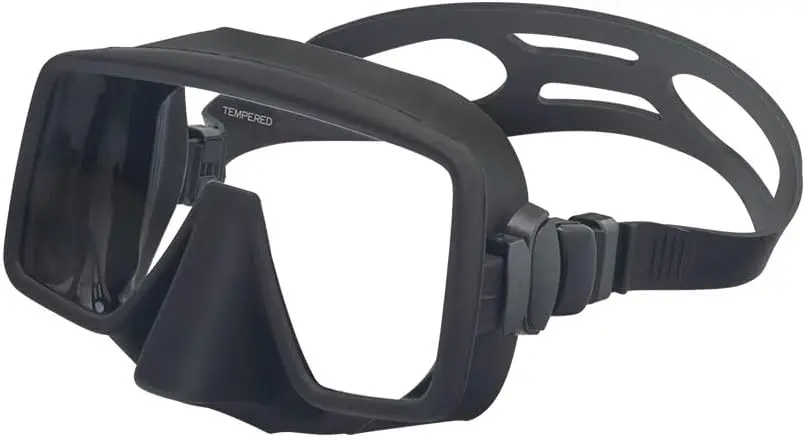 Harambe Dive Mask-Advanced Diving Mask for Scuba Diving, Snorkeling, Free Diving and Swimming, Wide-Angle Tempered Glass Singl