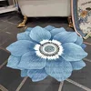 Flower-shaped Chair mat Non-slip Carpet Bedroom Decor area rugs Living Room Decoration Washable Lounge Rug Cloakroom Bath Mats 3