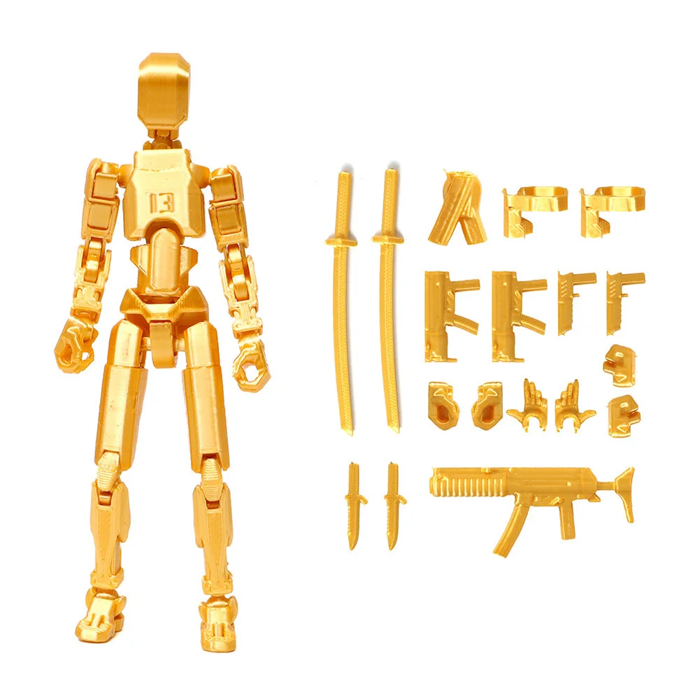 Multi Jointed Robot Action Figure with Accessories