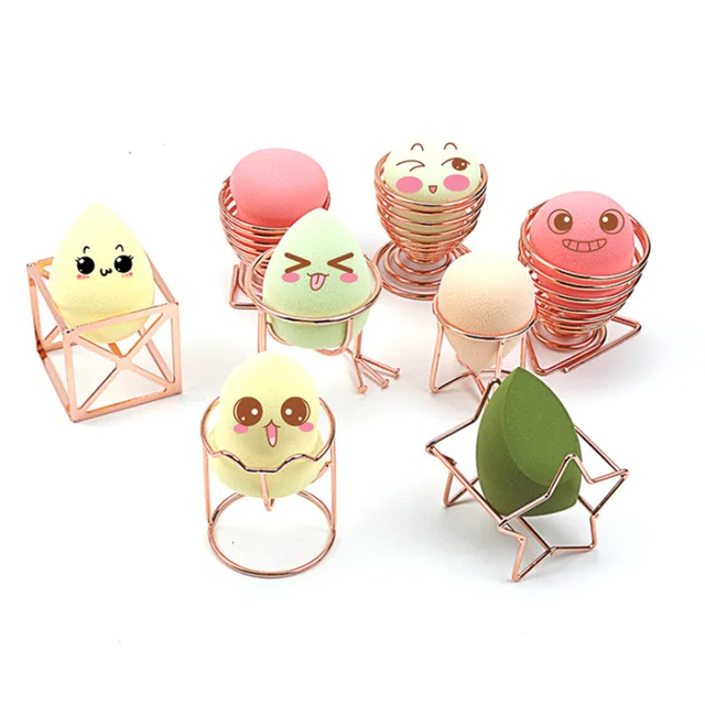 Kiváló Minőségű Mini Sminkes Puff -Állvány Szárító Fogas Szépség Smink Por Puffkeverő Tároló Állvány Szivacs Tartó - Image 3