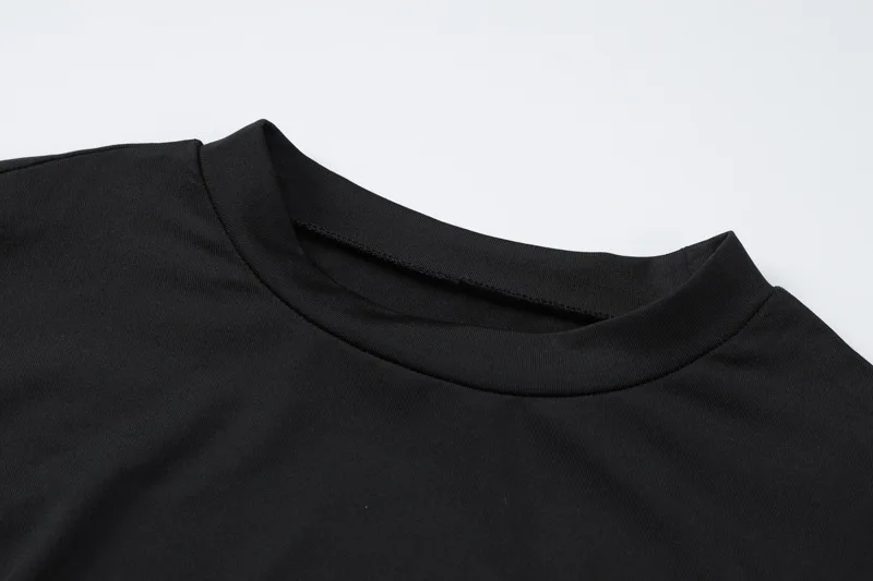 Women's Elegant O Neck Maxi Dress Short Sleeve Slim High Waist Shirring Dress Sexy Side Slit Evening Club Bodycon Dress Lady