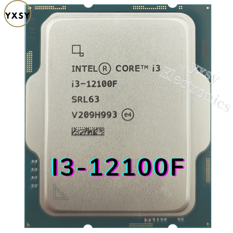 Procesador Intel Xeon i3 12100F, Quad Core, 8 hilos, LGA 1700, i3 ...