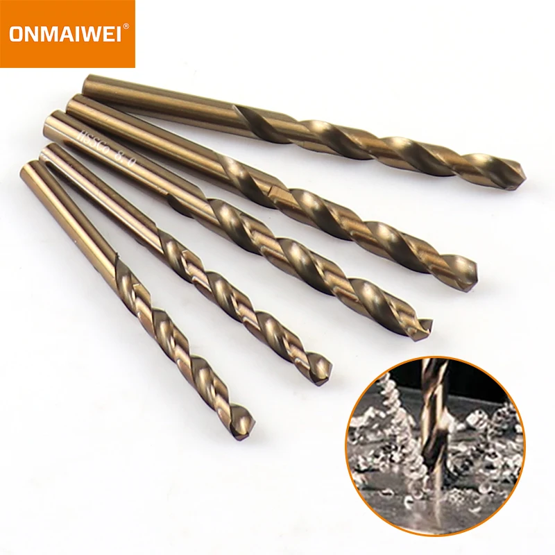 5-10 stücke 1-13mm HSS M35 Kobalt Spiralbohrer Set Solide Wolfram Bits Für Edelstahl aluminium Eisen Holz Metall Bohrer bits – Detail 12