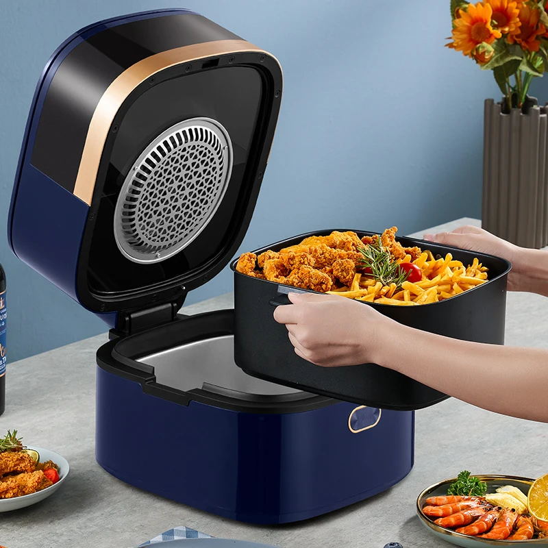 7l 8l air fryer colors owen private label 8litres plastic aluminum accessories air fryer for kitchen chicken 3